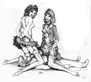 Facesitting illustration by Ross