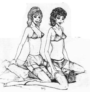 Facesitting illustration by Ross